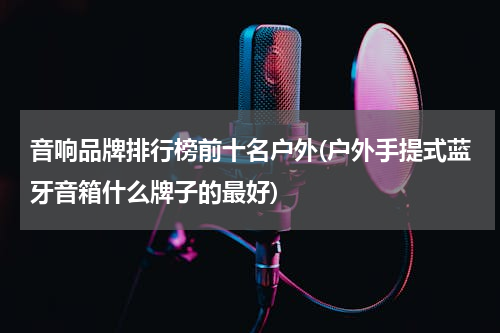 音响品牌排行榜前十名户外(户外手提式蓝牙音箱什么牌子的最好)