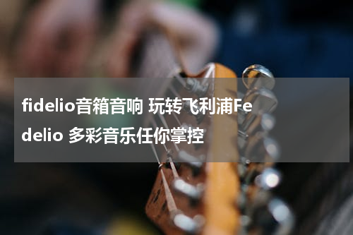 fidelio音箱音响 玩转飞利浦Fedelio 多彩音乐任你掌控