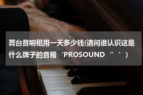 舞台音响租用一天多少钱(请问谁认识这是什么牌子的音箱‘PROSOUND‘’’)